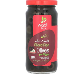 Wadi Food Sliced Ripe Black Olives