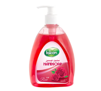 Falcon Hand Soap Liquid (Rose, 600 ml Bottle)