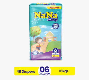NaNa Smarty Diapers Mega XXL Size 6 – 48 PCs – 16 Kg
