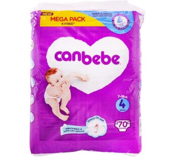 Canbebe Baby Diaper Maxi-4, 7-18kg, Mega Pack 70