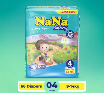 Nana Smarty Diapers – L-4 (Maxi) Mega Pack 66 Pcs