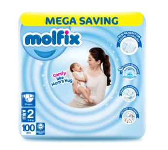 Molfix Diaper Small | Size 2 | 100 Pcs